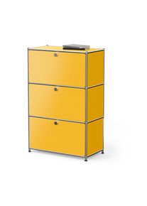 Tchibo - Komoda metalowa „Cn3” z 3 klapami - kolor: żółty