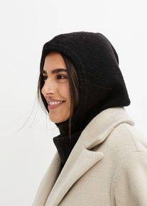 bonprix Femei Căciulă tip cagulă, negru, 0