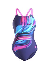 arena Strój kąpielowy 'BLOOM' dla kobiet granatowy / jasnoniebieski / różowy Rozmiar M