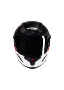 Nolan X804 RS Ultra Carbon D.O.C. 346 Motorradhelm (Weiß/Rot/Carbon)