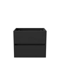 BELVIT DRAVA Waschbeckenunterschrank Waschtisch 60 cm Mattschwarz 2