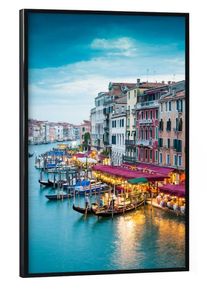 Poster with black frame "Venedig Romantic Flair" artboxONE Framed Poster