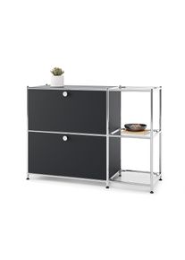 Tchibo - Kovová odkladacia skrinka »Cn3« s 2 výklopnými priehradkami - farba: biela