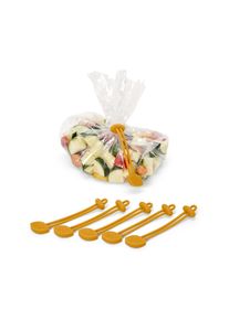 Tchibo - Silik&oacute;nov&eacute; p&aacute;siky na zav&auml;zovanie - farba: žlt&aacute;