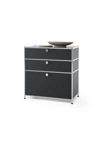 Tchibo - Kovová komoda »Cn3« s 3 zásuvkami - farba: čierna