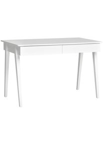Mid.you Schreibtisch , Weiß , Holzwerkstoff , 2 Schubladen , rechteckig , Säule , 60x76x120 cm , Stauraum , Büromöbel, Schreibtische, Schreibtische