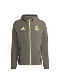 adidas Performance Trainingsjacke 'Real Madrid Tiro 25 Competition Vis' Herren grau Größe XS Logoprint