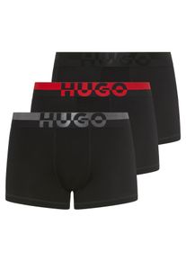 HUGO Underwear Boxershorts »TRUNK TR. SPLIT LOGO«, (3 St.), enganliegend, kurzes Bein