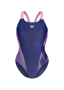 arena Jednodielne plavky 'Pro Back' Ženy n&aacute;morn&iacute;cka modr&aacute; / ružov&aacute; S