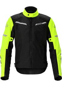 Acerbis X-Street, textile jacket , color: Black/Neon-Yellow , size: S