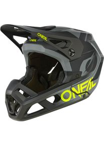 O Neal ONeal SL1 Strike, casco de bicicleta , color: Mate Negro/Gris/Amarillo Neón , tamaño: XL