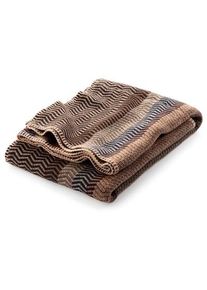 Lammeuldstæppe i naturlige farver Fri