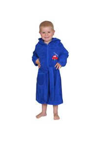 Wörner Wörner , Kinderbademantel »Feuerwehr royalblau« mit Stickerei, mit Tasche, maschinenwaschbar , royalblau , Obermaterial: 100% Baumwolle , 98/104...