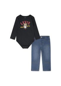 Levi's® kids Levi's Kids , Body & Hose »LVB BEARRITO DENIM SET«, mit lustigem Print , jet black , 6M (68) , 6M (68) , Body und Jeans im Set von Levi's Kids