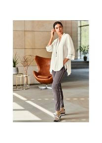 Heine , Damen , Schlupfbluse , champagner , 34 , 34 , optisch streckender V-Ausschnitt