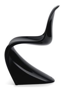 Panton Chair Classic chaise LAQUE NOIR Vitra OFFRE SPECIALE