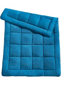 Vendbar polarfleece-dyne, petrol, størrelse 135x200 cm, bonprix