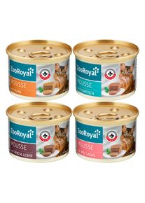 ZooRoyal Mousse Mixpaket Fisch, Rind & Huhn 24x85g