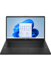 HP Laptop 17-cp2059ng (17.30", 512 GB, 16 GB, DE, AMD Ryzen 5 7520U), Notebook, Schwarz
