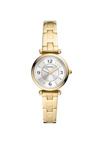 Fossil, Armbanduhr, Carlie Mini, Gold, (Analoguhr, 28 mm)