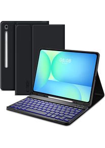 Tech-Protect SC Pen + Tastaturhülle für Samsung Galaxy Tab S10 FE+ 13.1 X620 / X626B - Schwarz, Tablet Tastatur, Schwarz