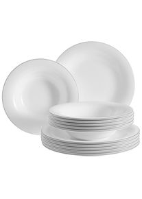 Villeroy & Boch Villeroy & Boch Tafelservice , Grau, Weiß , Keramik , 12-teilig , Geschirr, Geschirrsets, Tafelservice