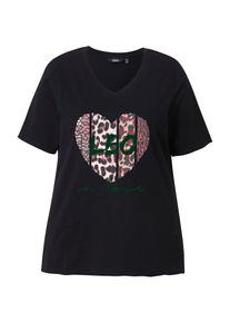 Ulla Popken Póló Női fekete , Méret XXXL-4XL