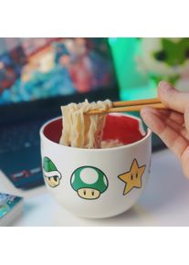 Super Mario - Symbols Ramen Bowl with Chopsticks