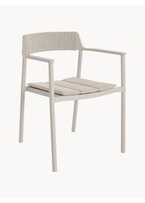 Bizzotto Silla de jardín apilable Ropery Morny Beige 47 x An 57 x Al 77 cm