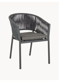 Bizzotto Sillas apilables Florencia, 4 uds. Gris An 57 x F 60 x Al 80 cm