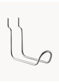 String Furniture Ganchos dobles verticales para estantería modular, 2 uds. Plateado Metal An 12 x Al 10 cm