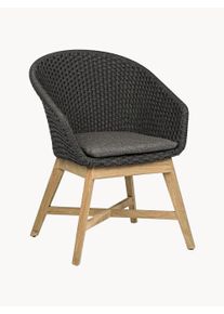 Bizzotto Sillas con reposabrazos Coachella, 2 uds. Negro An 64 x F 64 x Al 85 cm