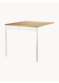 String Furniture Folding Table String System, W 78 x D 30 cm Light wood, White Metal B 78 x D 30 cm