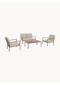Bizzotto Set lounge de jardín Konnor, 4 pzas. Terracota 71 x 71 cm