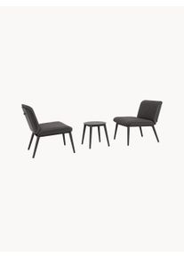 ANDREA BIZZOTTO SPA Set lounge para exterior Isabel, 3 pzas. Negro N/A