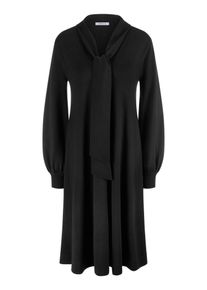 Peter Hahn - Strickkleid, schwarz, Gr. 48, Schurwolle
