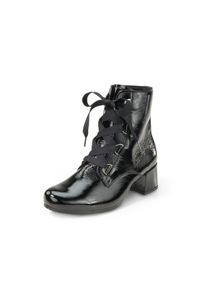 Semler - Schnür-Stiefelette, schwarz, Gr. 43, Orthopädische Einlagen, Leder