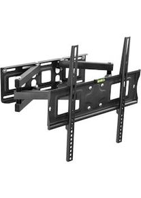 TecTake Supporto da installazione a parete per monitor 26-55′′ (66-138cm) inclinabile girevole livella - nero - 401288