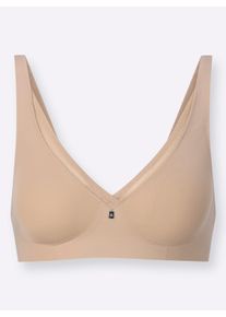 Damen Minimizer-BH ohne B&uuml;gel in elfenbein ,Gr&ouml;&szlig;e 75C, WITT, 70% Polyamid, 29% Elasthan, 1% Polyester