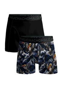 MUCHACHOMALO Pelican fly 1010-01 print black heren boxers