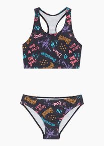 Bikini f&ouml;r barn (2 delar) - svart - storlek 152/158 - bonprix