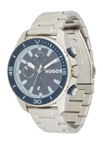 Hugo Män Analog klocka 'Dive' marinblå / ljusblå / silver Storlek One Size