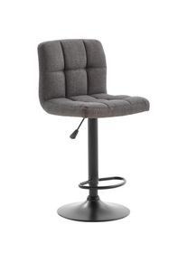 Livetastic Barhocker , Grau, Schwarz , Metall, Textil , Drehteller , 44.5x92-113x48 cm , Sitzfläche 360° drehbar , Esszimmer, Stühle, Hocker