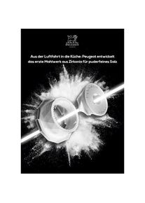 Peugeot PARIS U'SELECT Zirlion Salzmühle Naturhell 12 cm, Pfeffermühle + Salzmühle, Braun