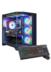 GAMEMAX , Gaming-PC »HYPE-A BK 7757«, Windows 11, DDR5 RAM , schwarz , Wi-Fi 5, Gigabit Ethernet