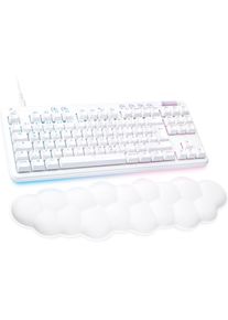 Logitech G , Gaming-Tastatur »G713 Gaming Keyboard - OFF WHITE - DEU« , weiß , Wolkenweicher Komfort: schwebe mit dem verträumten weißen Design und...