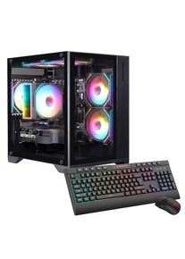 GAMEMAX , Gaming-PC »Infinity Mini BK 7758«, Windows 11, DDR5 RAM , schwarz , WLAN AC (Wi-Fi 5), ARGB-Beleuchtung, 4x USB 2.0/1.1, 1x PS/2, 2x USB...