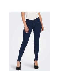 Only , Skinny-fit-Jeans »ONLRAIN LIFE REG SKINNY DNM«, mit Gürtelschlaufen , dark blue denim , Länge 32 , XS (34) -Länge 32 , XS (34) ,...