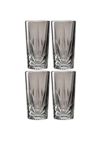 Leonardo , Gläser-Set »CAPRI«, (Set, 4 tlg.), 390 ml, 4-teilig , grau