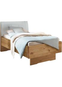 Wiemann , Holzbett »Cardiff, Bettgestell, Bettrahmen, teilmassiv, mit Polsterkopfteil«, (Belastbarkeit 110/220 Kg, 4-fache höhenverstellbar, MADE...